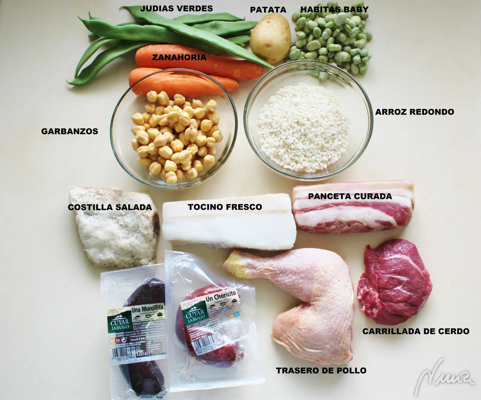 Puchero: ingredientes