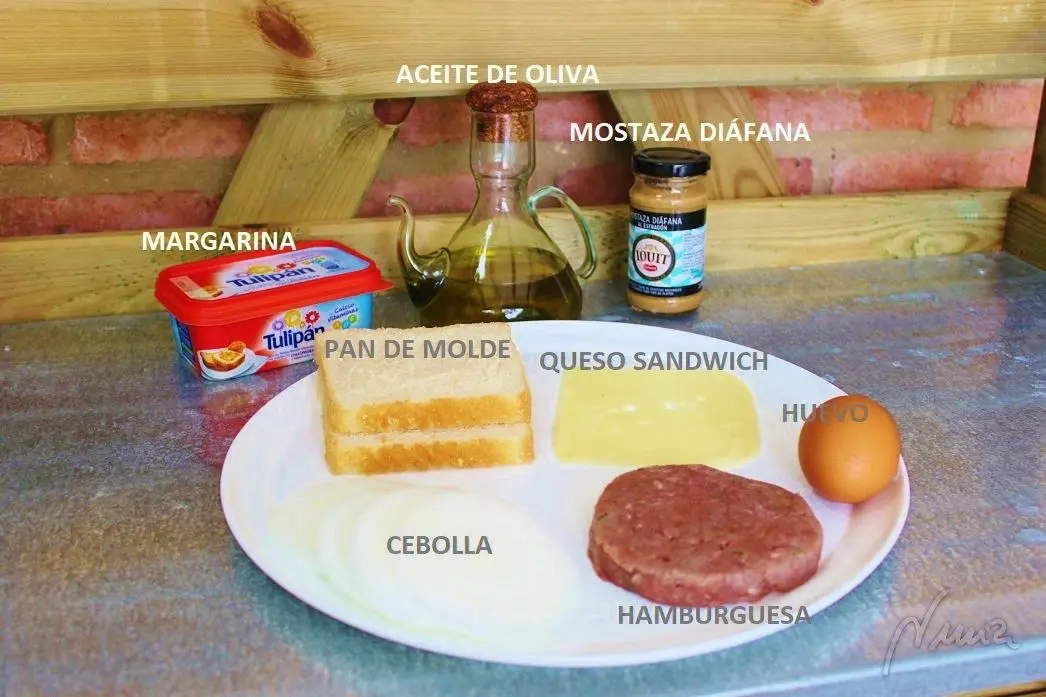 Sándwich Nuria: ingredientes