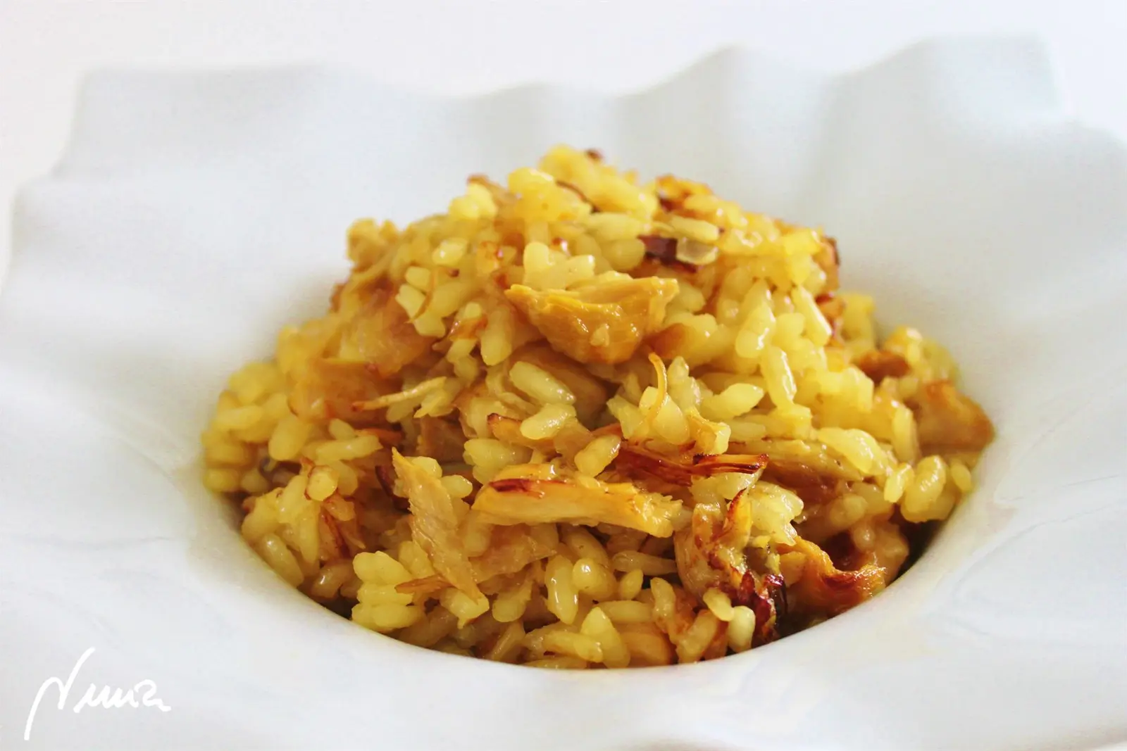 Arroz con conejo, paso 8: Apartar del fuego y dejar tapado los últimos 4 minutos, controlando no se pase el punto…