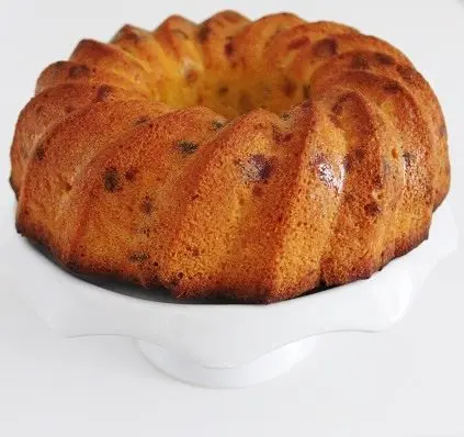 Cake de frutas, paso 4: Meter en el horno en el nivel medio bajo durante 1 hora.