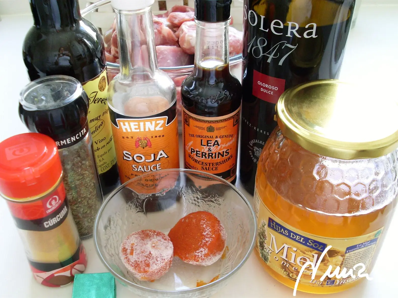 Costillas agridulces: ingredientes