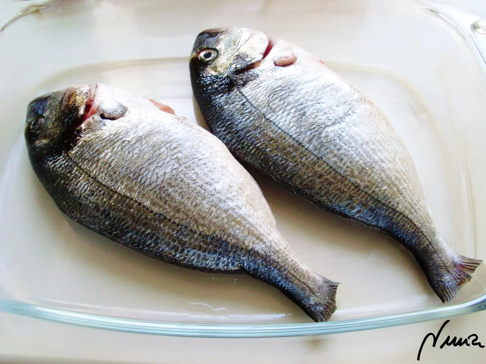 Doradas al horno: ingredientes