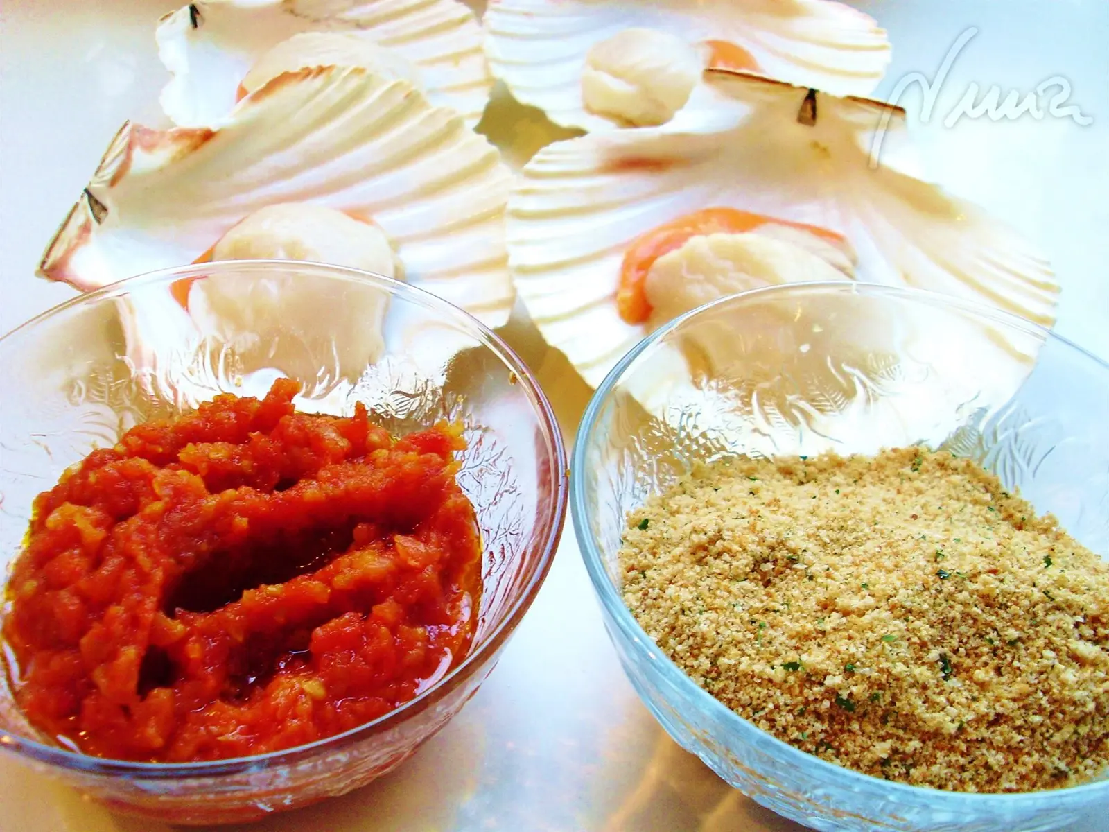 Vieiras exquisitas: ingredientes