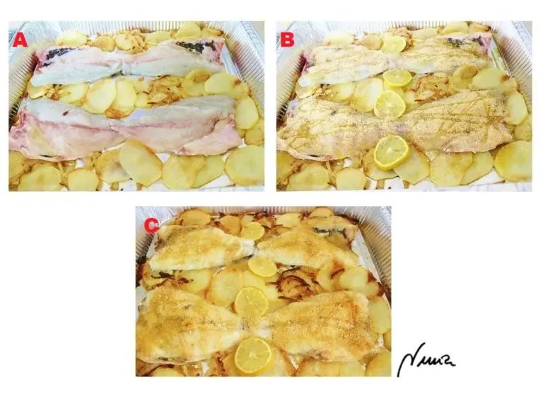 Doradas al horno, paso 8: Meter la fuente en el nivel medio del horno durante 14 minutos, luego poner únicamente…