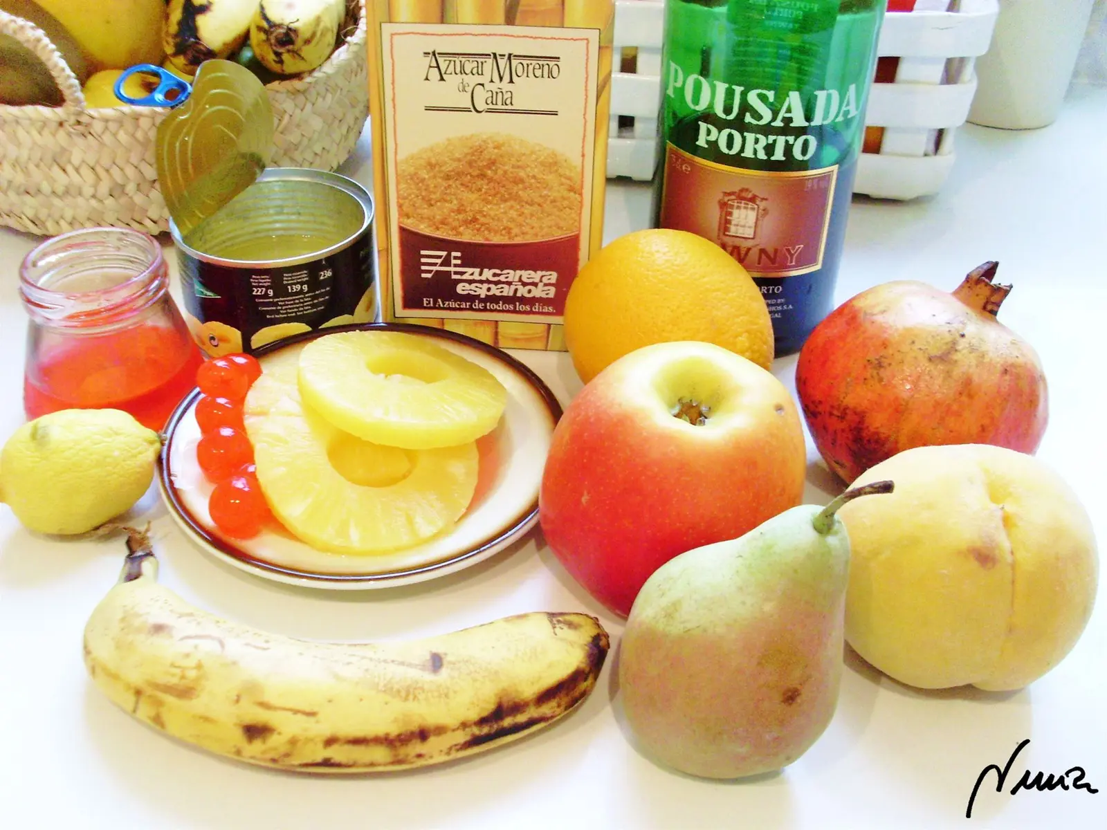 Macedonia de frutas: ingredientes