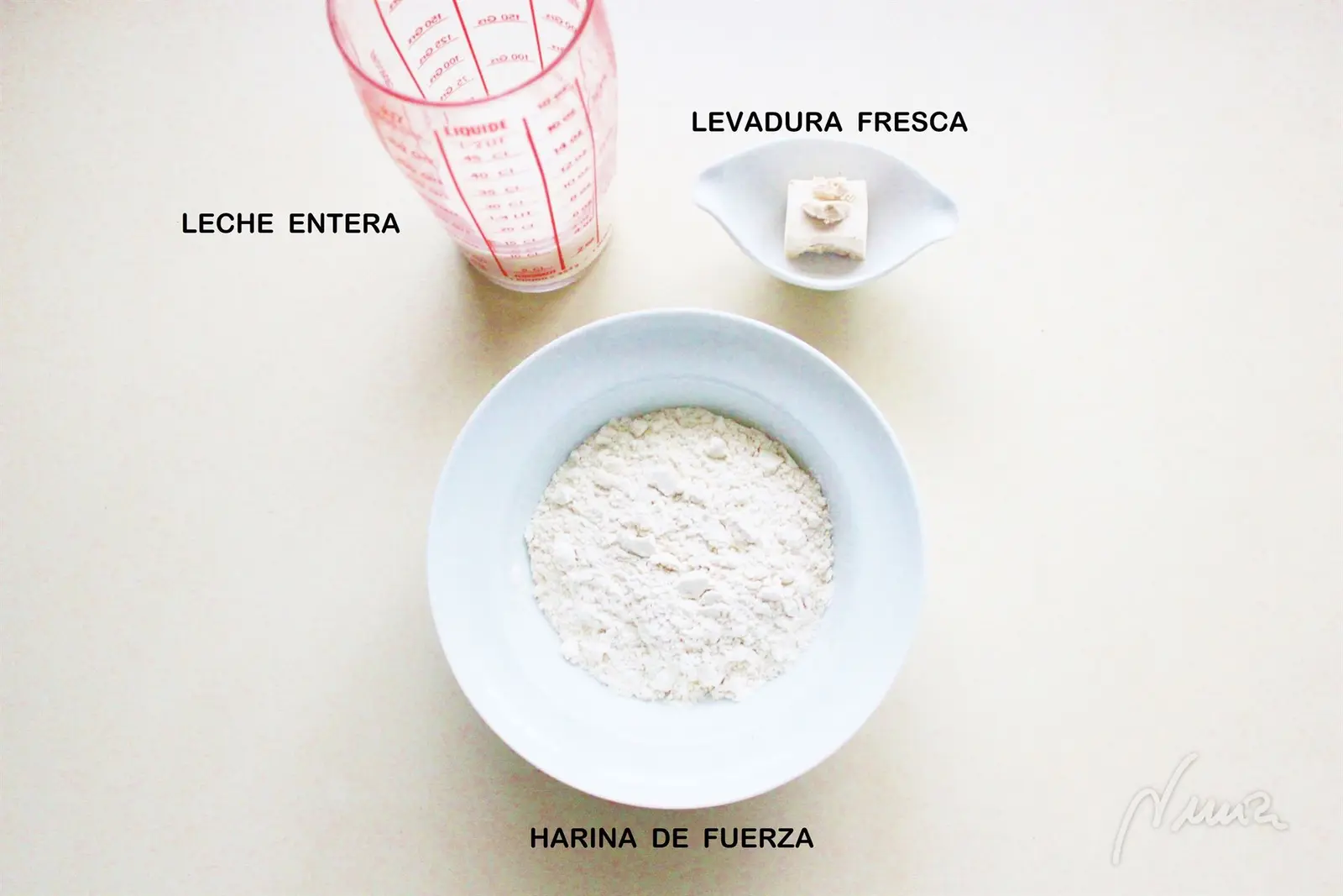 Roscón de Reyes, paso 1: 1- Masa madre: