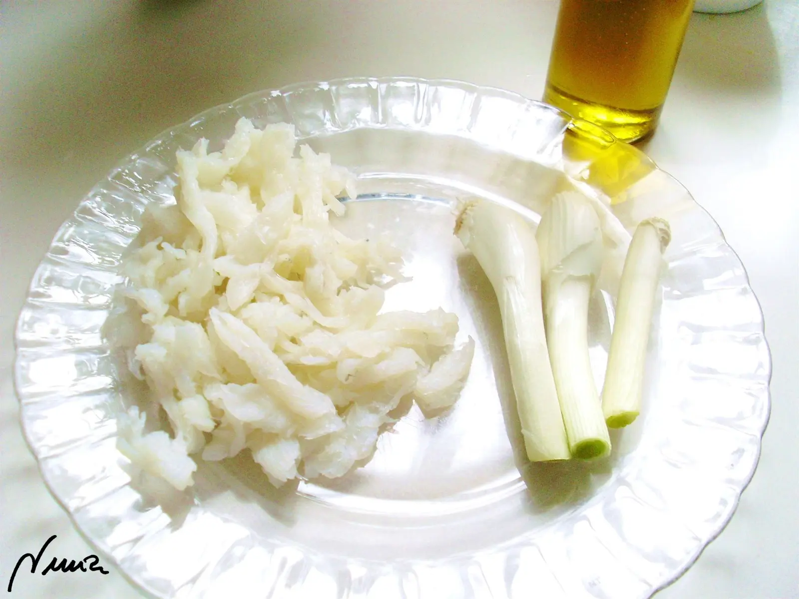 Bacalao aliñado: ingredientes