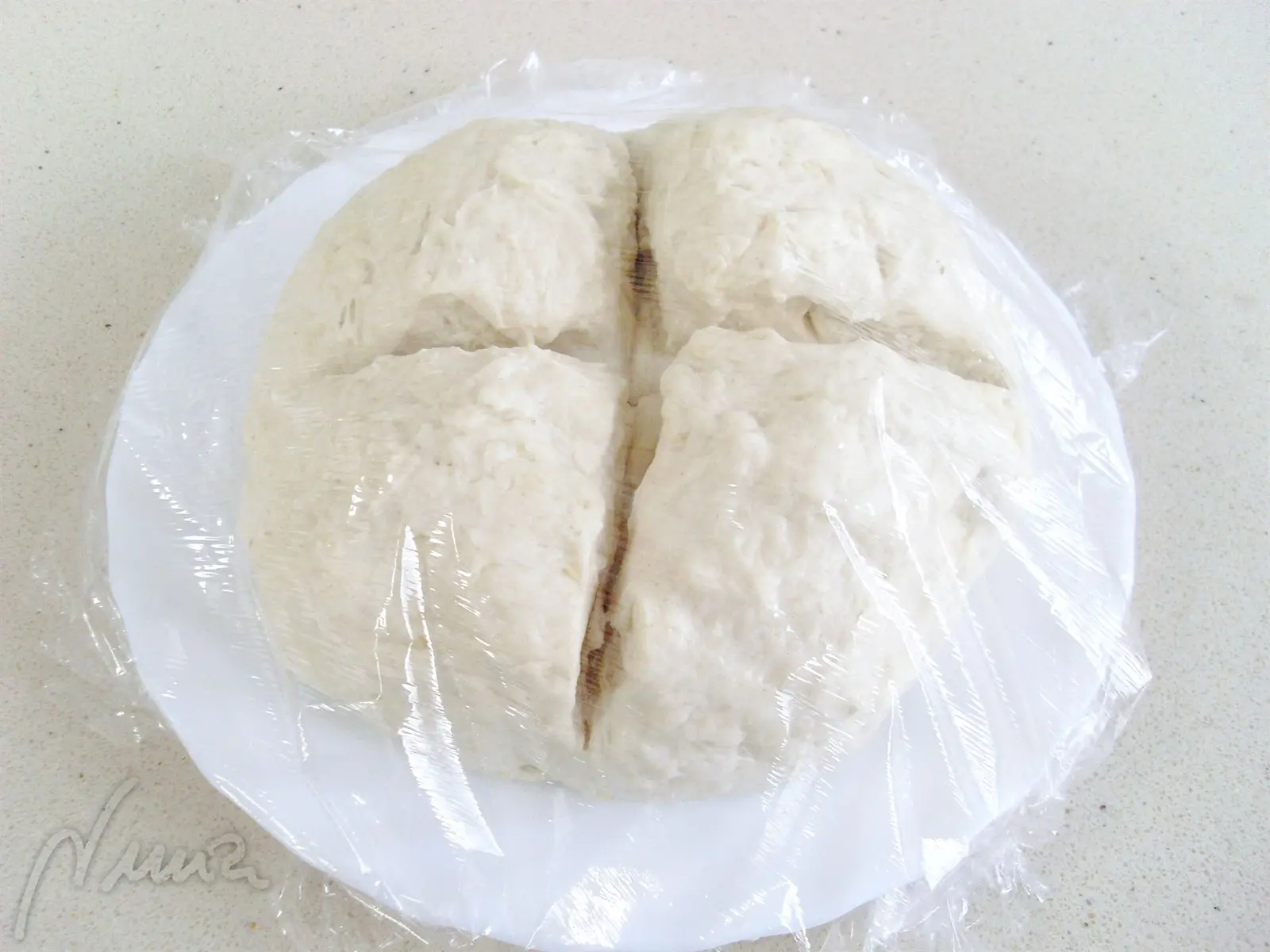 Masa de hojaldre, paso 3: 3. Meter al frigorífico de ½ hora a 2 horas.
