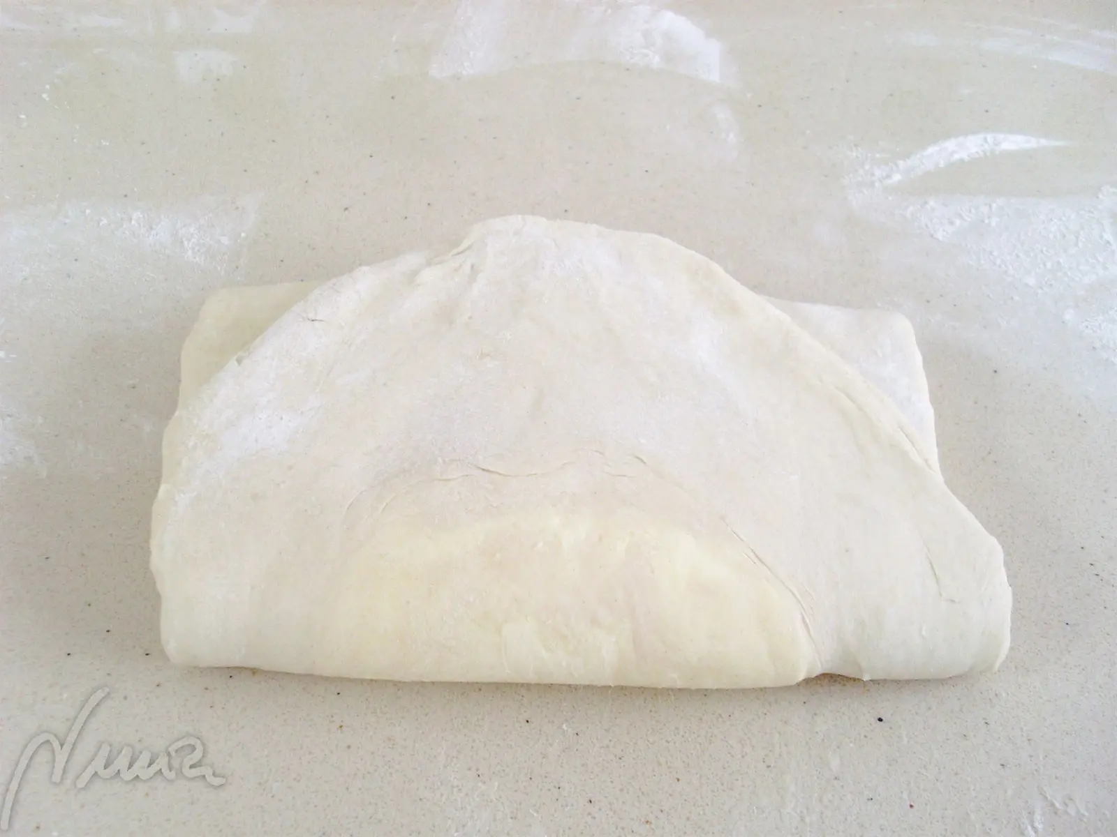 Masa de hojaldre, paso 9: 9. El paquete queda terminado.