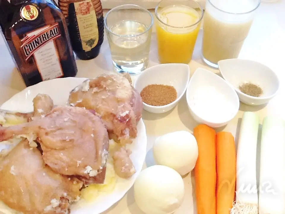 Pato a la naranja: ingredientes