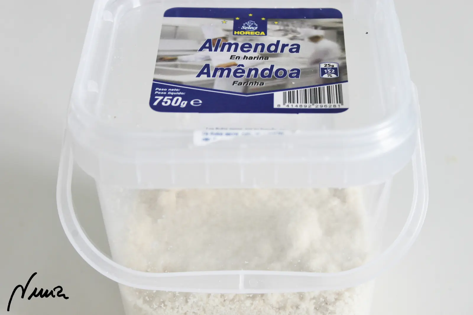 Bizcocho de almendra con cabello de ángel: ingredientes