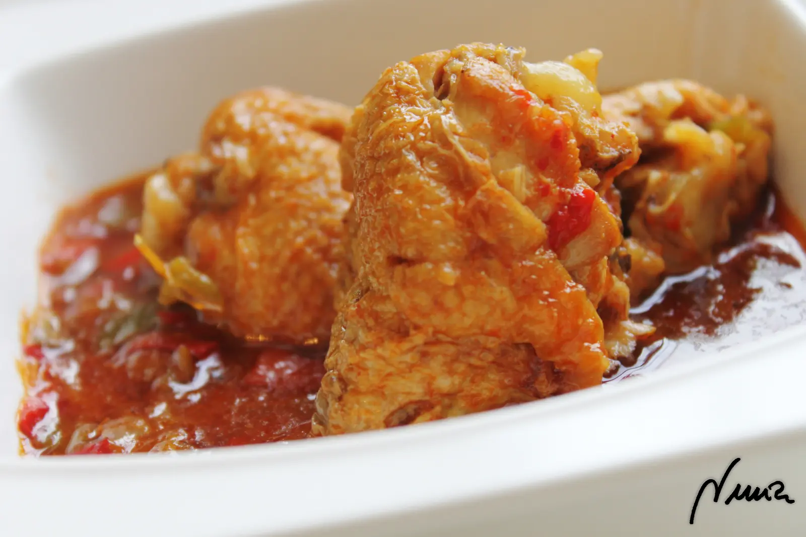 Mancárica de pui (pollo guisado con verduras), paso 8: Cocer 30 minutos aproximadamente.