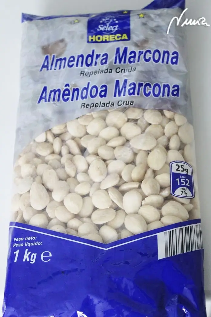 Almendras fritas: ingredientes