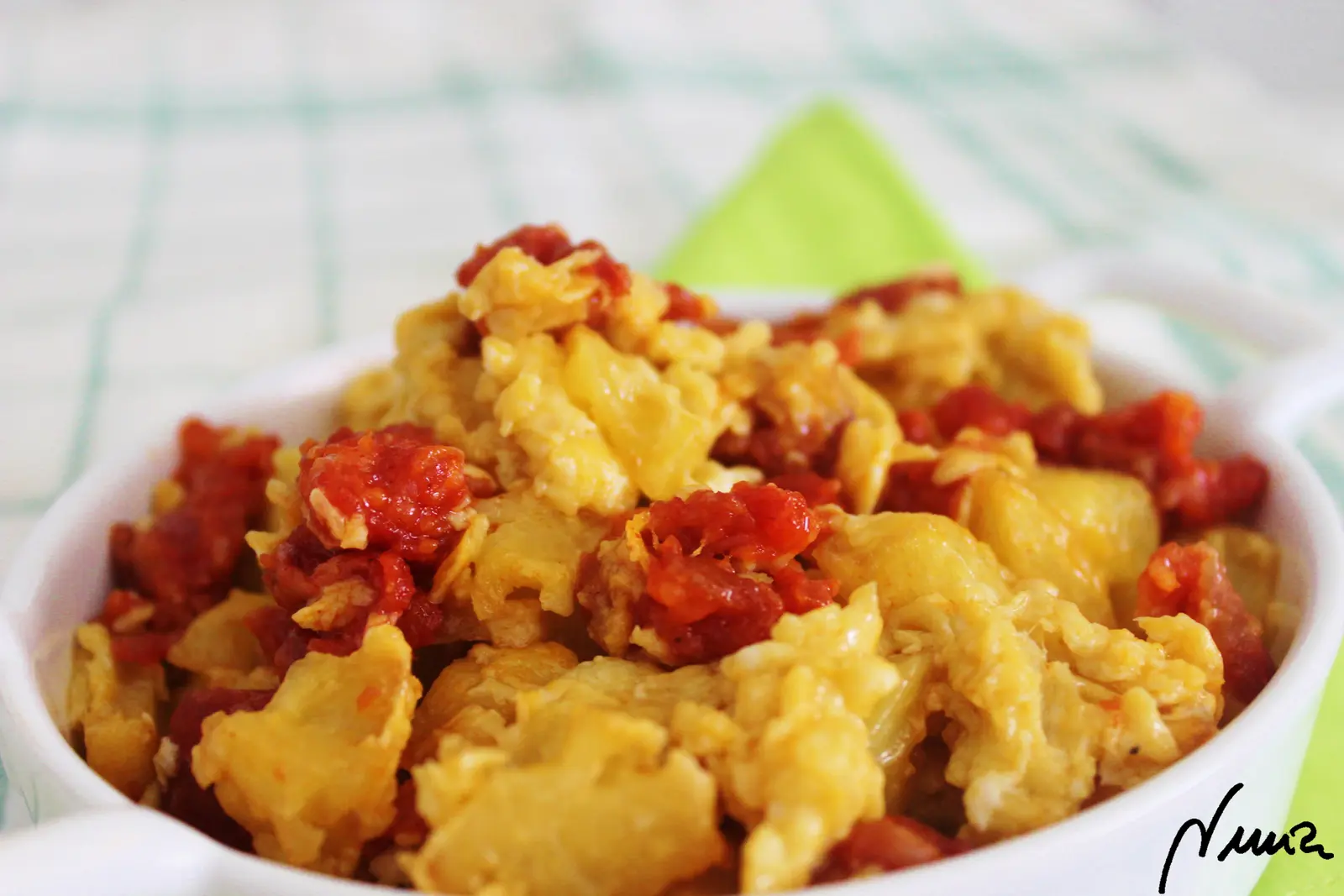 Patatas con chorizo, paso 7: Apagar el fuego enseguida.