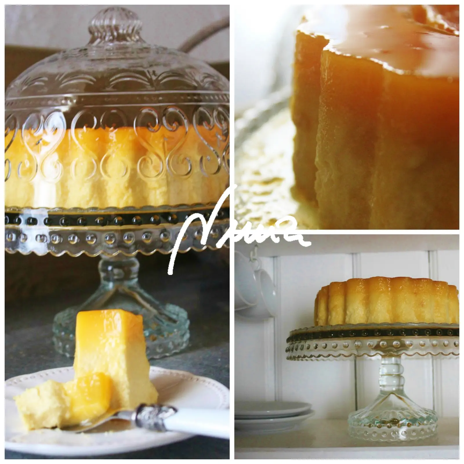 Tocino de cielo sobre tarta de queso, paso 9: Mientras tanto batir todos los ingredientes de la tarta de queso.