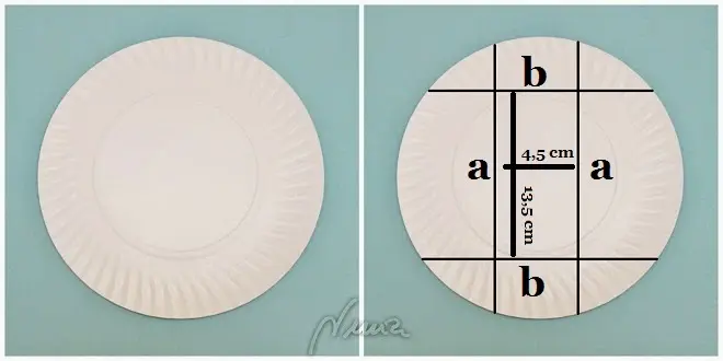 Caja de presentación, paso 1: 1- Colocar el plato por la cara del derecho a la vista.