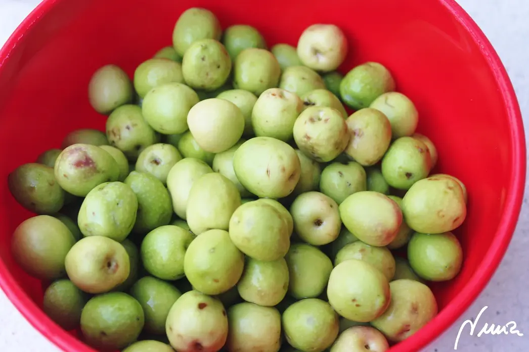 Aceitunas verdes aliñadas: ingredientes