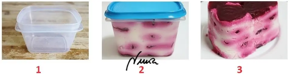Tarrina de queso con remolacha, paso 9: Meter en la nevera mínimo 2 horas y no más de 4.
