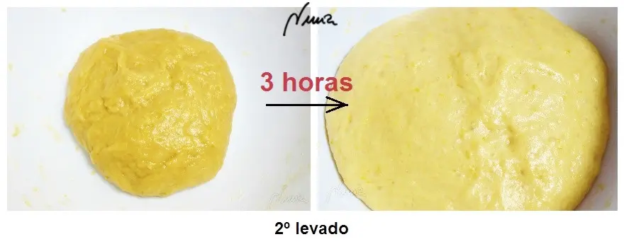 Coca de San Juan, paso 12: Reposar durante 3 horas, para producir el 2º levado.
