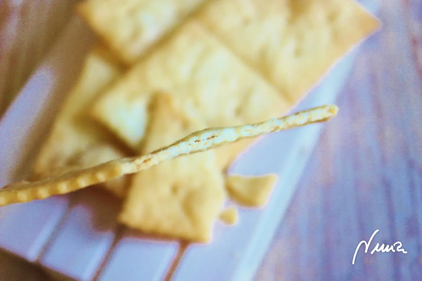 Galletas de agua o crackers, paso 36: Colocarlas en una rejilla para enfriarlas y evitar que el calor residual de la bandeja…