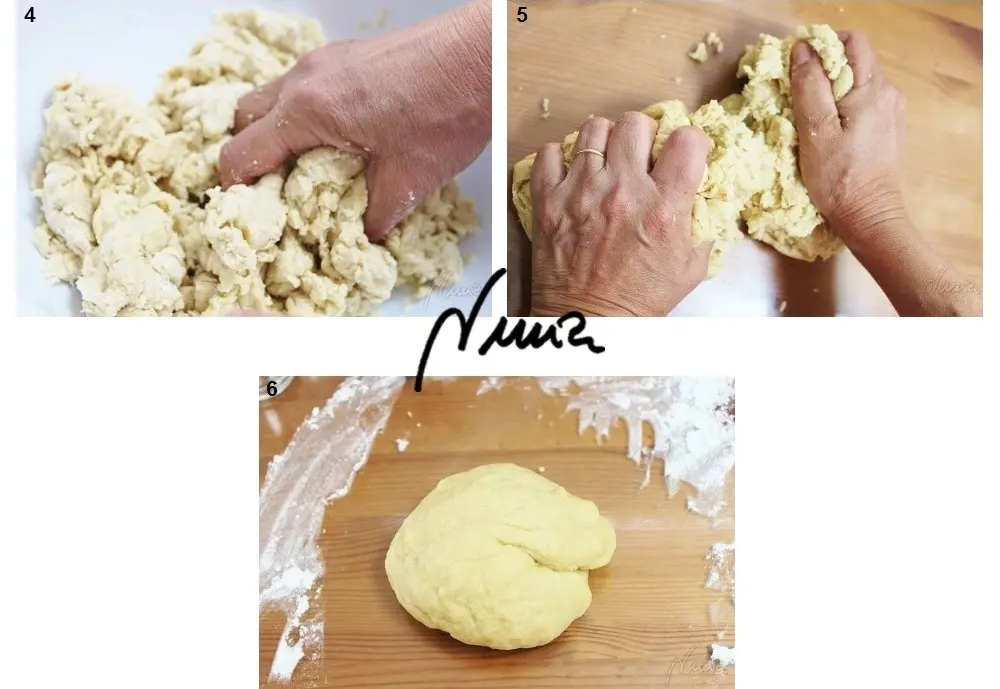 Galletas de agua o crackers, paso 12: Formar una bola redonda -6-.