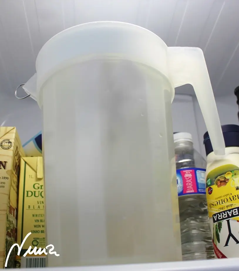 Queso crema (tipo filadelfia), paso 9: Reposar en la nevera 24 horas, sin ocupar casi espacio: