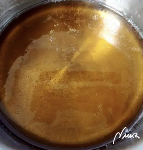Tocino de cielo, paso 8: Pasados esos 18 minutos aproximadamente y en cuanto se vea un color dorado, no muy…