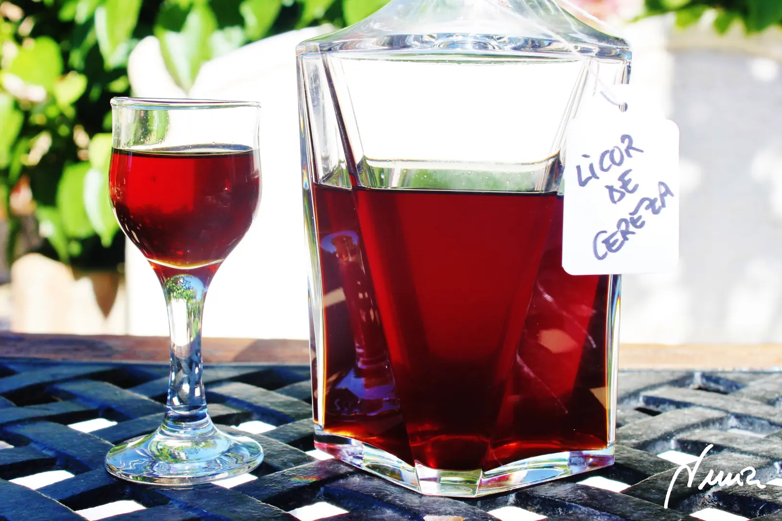 Licor de cerezas