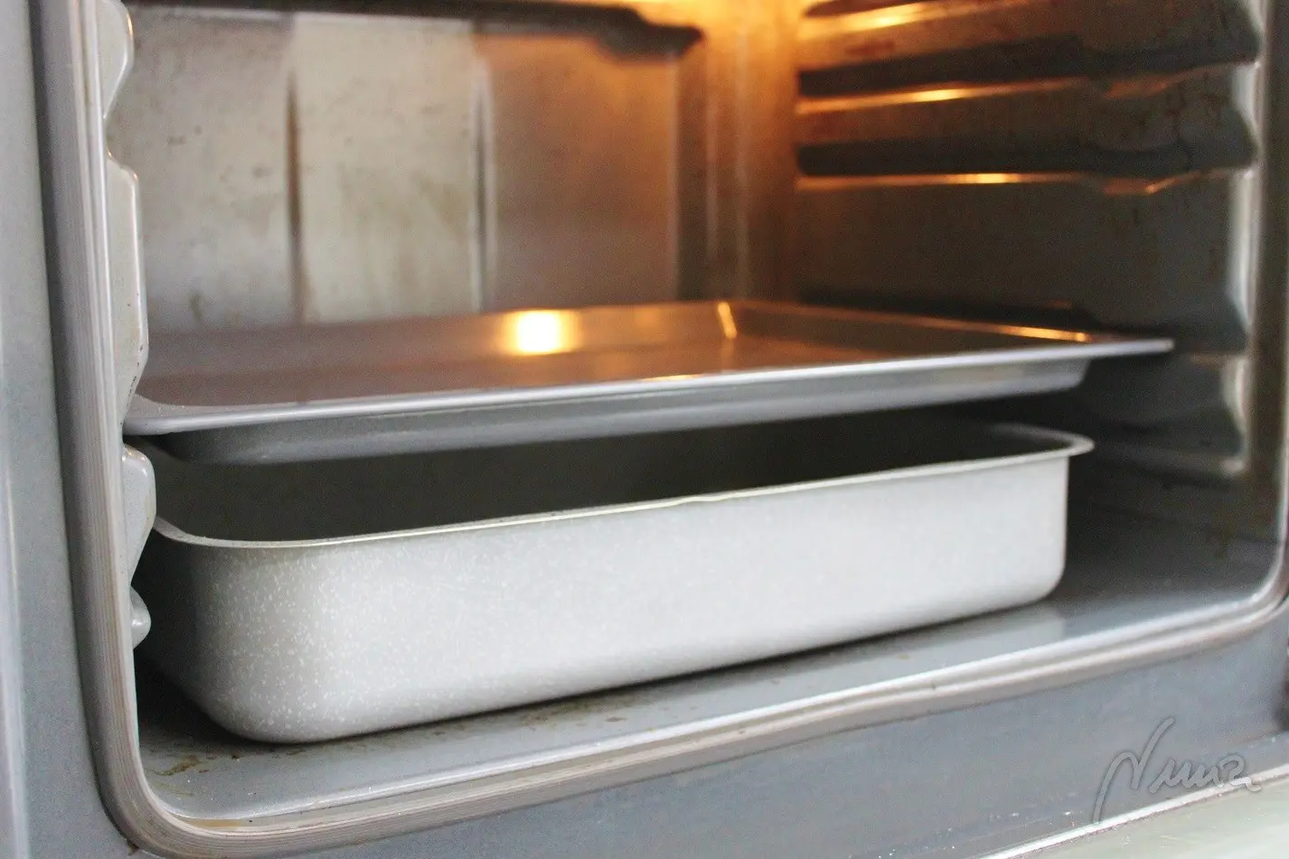 Chapata sin amasar, paso 21: Cuando falten 20 minutos del levado (30 en mi caso pues mi horno es muy lento), encender…