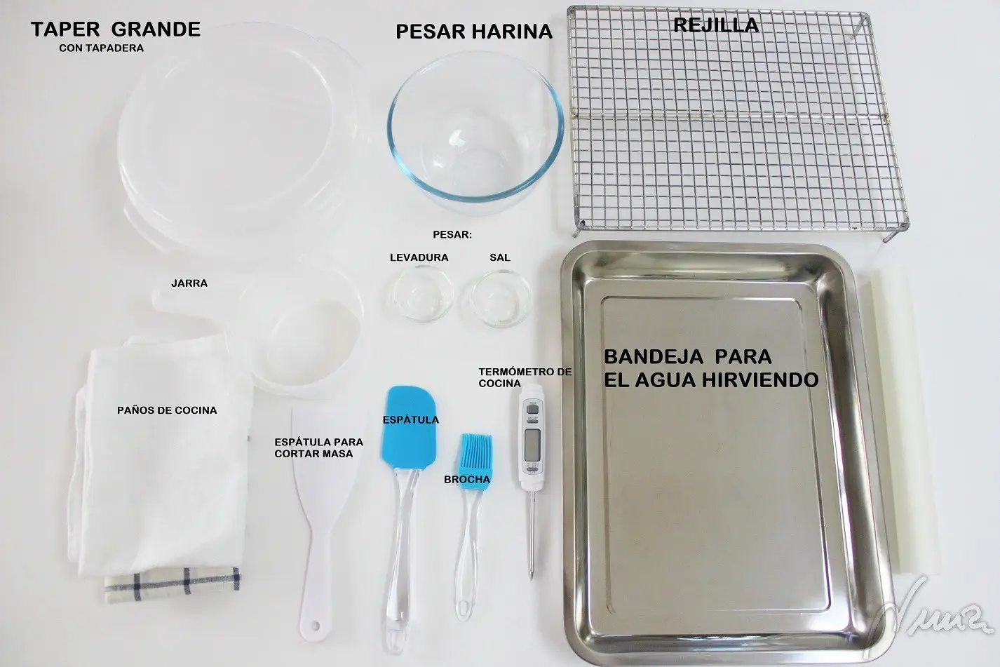 Chapata sin amasar: ingredientes