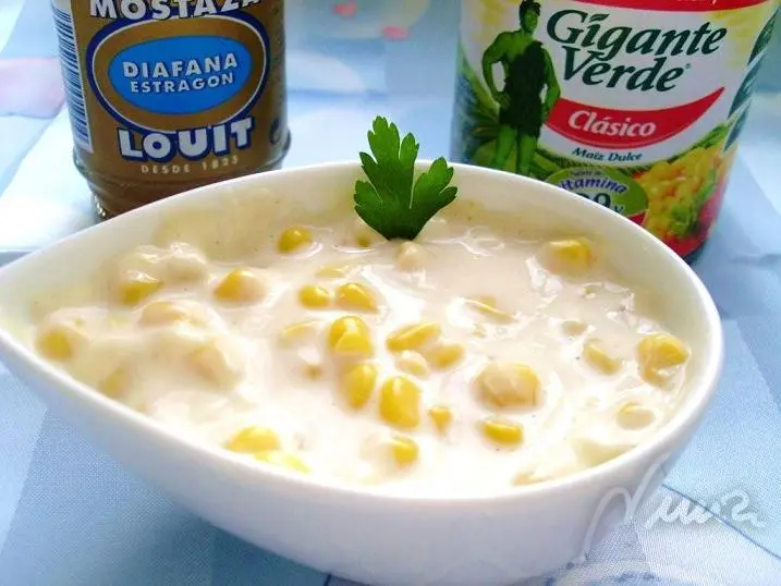 Maíz de guarnición: ingredientes