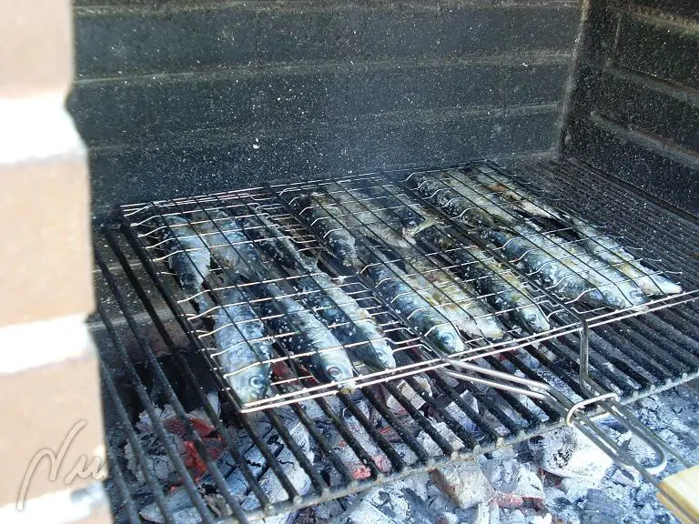 Sardinas asadas al carbón, paso 5: Y como bien decía mi suegra, se nota cuando una sardina es fresca y jugosa cuando una…