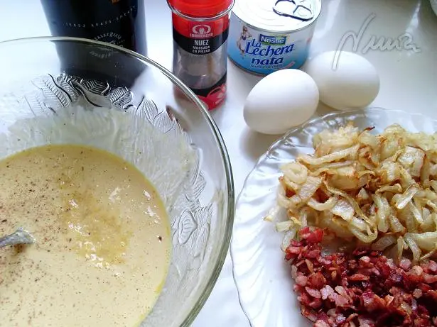 Tarta de cebolla: ingredientes