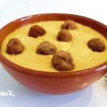 1 Crema de garbanzos con albondiguitas
